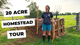 2023 Homestead amp Farm Tour  A Homesteading Family [upl. by Yerahcaz]