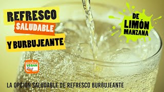 No compres más REFRESCO ¡Haz esta versión SALUDABLE y BURBUJEANTE de Limón receta soda [upl. by Anaihs]