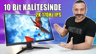 Oyuncu ve Tasarımcılar İçin Biçilmiş Kaftan 2K 170Hz ViewSonic VX2780J [upl. by Kcerb359]