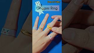 Origami Ring💍shorts viralshorts origami diy origamicraft paper deepartgallery [upl. by Sixele484]