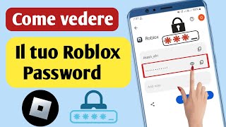 Come visualizzare la password in Roblox aggiornamento 2024 [upl. by Eetsim]