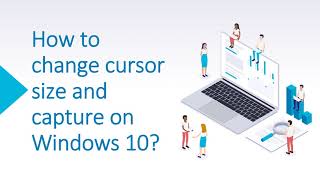 How to catpure the large cursor on Windows 10  Use ScreenHunter 7 Free Plus and Pro [upl. by Onaicnop]