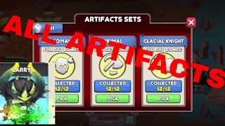 Tiny Gladiators ALL ARTIFACTS UNLOCKED Rarest Armor in the game [upl. by Casady]