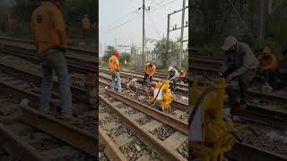 Railway 🚂 Track Thermite Welding Bankhedi Pipariya Narmadapurm MP [upl. by Enihpled]