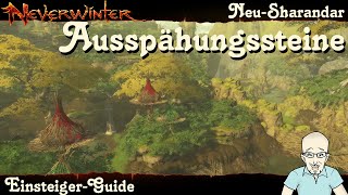 NEVERWINTER Fundorte aller Ausspähungssteine NeuSharandar Guide Leitfaden PS4 deutsch [upl. by Euqinobe]