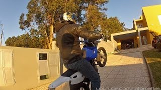 Yamaha TTR 125 04 SuperMoto  FUN  Wheelies [upl. by Shenan]