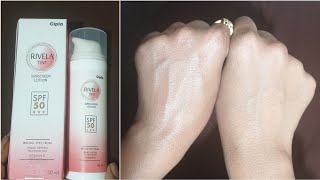 Rivela tinted sunscreen lotion spf 50 Glam Diva [upl. by Nylad]