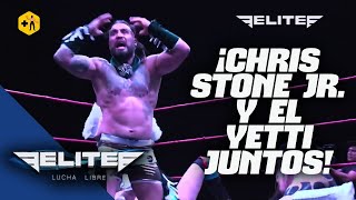 Chris Stone Jr y El Yetti vs Iron Kid y Calibus  Lucha Libre ELITE [upl. by Gary]