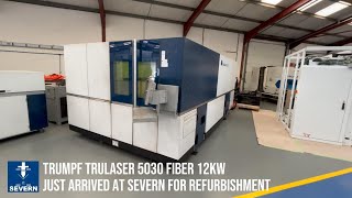 TRUMPF TruLaser 5030 Fiber 12kW Laser at Severn Machines Limited [upl. by Mcgean]