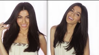 How To Cut Your ClipIn Extensions  How To Hairstyles  Hair Tutorials  Teni Panosian [upl. by Egres670]