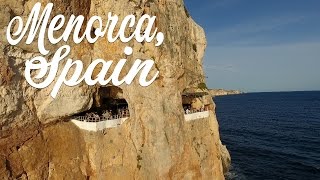 The Coolest Bar Ever  Menorca Cave Bar  Travel Vlog [upl. by Enelyw]