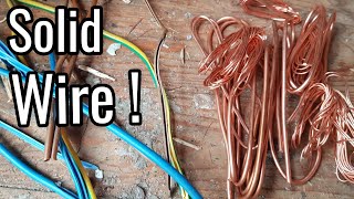 Scrapping solid core copper wire  Worth it [upl. by Svirad]