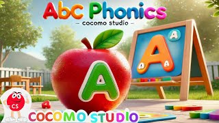 ABC  Phonics Song with TWO Words  A For Apple  ABC Alphabet Songs with Sounds for Children [upl. by Albertson847]