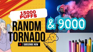 RANDM Tornado Vape 9000 amp 15000 Puffs  ezigarette vape dampfen [upl. by Lladnar]