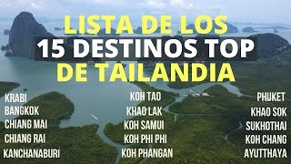 TAILANDIA  Los 15 destinos MÁS IMPORTANTES 🇹🇭 ¡TE LOS EXPLICAMOS [upl. by Guthrey]