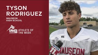 Athlete of the Week Tyson Rodriguez of Wauseon High School [upl. by Harrak]