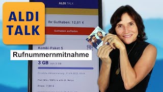 AldiTalk App und Rufnummernmitnahme zu App Aldi Talk [upl. by Yelak]