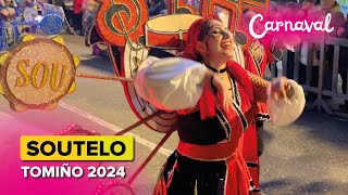 🎉 Comparsa Do BORRALLIÑO de SOUTELO  Salceda de Caselas 🥳  CARNAVAL de Tomiño 2024 🎭 [upl. by Jaclin]