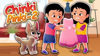 Sharing is caring poem for kids Chinki Pinky 20 Hindi Poem for Kids Hindi Kavita [upl. by Fraze]