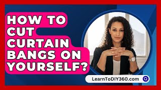 How to Cut Curtain Bangs on Yourself  LearnToDIY360com [upl. by Fortuna]