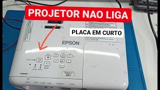 DICA RÁPIDA PROJETOR EPSON S41 NÃO LIGA [upl. by Atsirtal166]