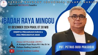 Pdt Petrus Budi Prasodjo Ibadah Raya Minggu 1 Desember 2024 [upl. by Sigfried]