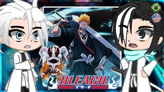 bleach past captains react to ichigo  Full version  Gacha React 🇺🇲🇧🇷 [upl. by Anuqahs65]