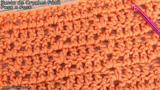 Punto De Crochet Fácil Para Cualquier Tejido y Época del Año [upl. by Garnette439]