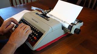 1973 Olivetti Studio 45 Typewriter demo [upl. by Ycrem828]