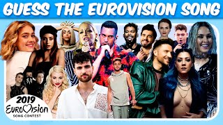 Guess the Song Eurovision Song Contest 2019 🎤🌍 [upl. by Blumenfeld]