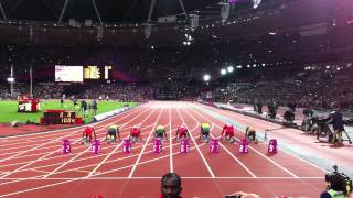 Mens 100m Final  London 2012 Olympics [upl. by Relyks]