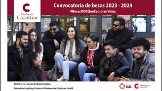 Presentación de la nueva convocatoria de becas de Fundación Carolina 20232024 [upl. by Sirkin]