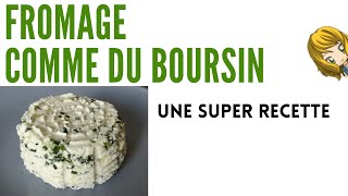 ⭐ RECETTE FROMAGE FRAIS MAISON COMME DU BOURSIN  c’est trop facile de faire son fromage [upl. by Greggs]