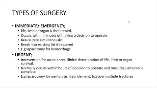 PERIOPERATIVE CARE OF A SURGICAL PATIENT [upl. by Odareg]