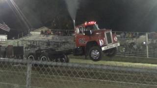 Central Illinois Truck Pullers  General Lees wheel stand down the track [upl. by Eatnahs306]