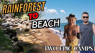 Finch Hatton Gorge to Carmila Beach  ABSOLUTE BEACHFRONT CAMP FOR 14PN [upl. by Anelec161]