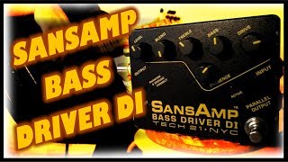 Tech 21 SansAmp Bass Driver DI Sample Settings [upl. by Eelahs]