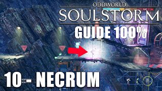 ODDWORLD SOULSTORM  100 GUIDE  Necrum​ Badges Gelée Zone Secrète Mudokons Moolah [upl. by Patman190]