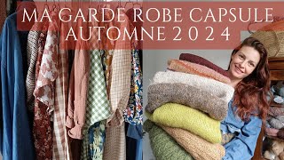 Ma Garderobe capsule Automne 2024  Trie  rangement  projets couture et tricot [upl. by Arok]