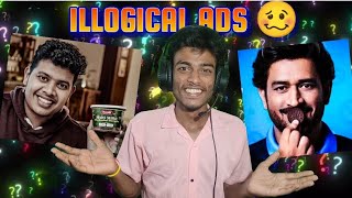 MOST ILLOGICAL INDIAN ADS EVER 😂TAMIL ADS  REACTION  ROAST [upl. by Akitnahs591]