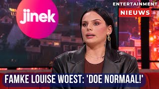 Famke Louise woedend na ruzie in de jungle Doe normaal [upl. by Hgiellek]