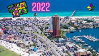 2022 Mardi Gras Parade On Pensacola Beach Florida [upl. by Ryhpez]