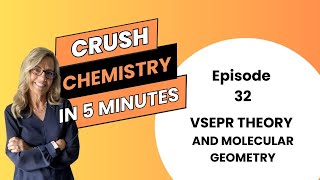 VSEPR theory and molecular geometry Episode 32 of Crush Chem in 5 minutes [upl. by Yelir]