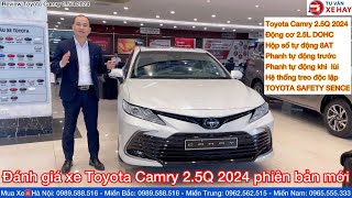 Đánh giá xe Toyota Camry 25Q 2024 phiên bản mới nhất Bảng lăn bánh Thông số kỹ thuật tự phanh [upl. by Araet]