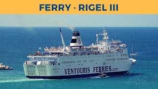 Departure of ferry RIGEL III Bari Ventouris Ferries [upl. by Harilda]