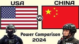 USA vs china military power comparison  china vs america military power [upl. by Hnid305]