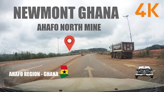 Newmont Ahafo North Mine at Afrisipakrom Tano North Ahafo Region Ghana 4K [upl. by Eus]