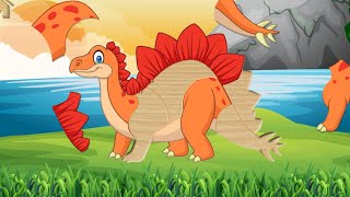 🅳🅸🅽🅾🆂🅰🆄🆁 🅿🆄🆉🆉🅻🅴🆂  Learning Dinosaur Name and Sound with Dino Puzzles free for kids 2  🄲🄰🄼🄱🄾 🅃🄾🅈🅂 [upl. by Clovis189]