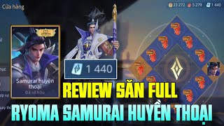 Liên Quân Săn RYOMA SAMURAI HUYỀN THOẠI VQ 12 Ô cần bao nhiêu quân huy  Xuyên Cùi Mía [upl. by Zoie]