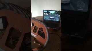 Homemade Gaming Steering wheel  Realistic Drive shorts racing gaming nfs [upl. by Kaile]